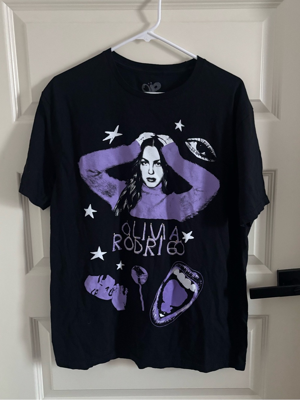 Olivia Rodrigo Black Graphic Logo Tee